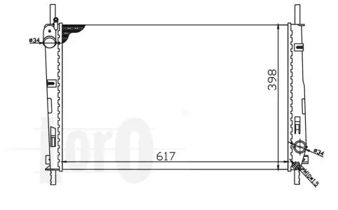 Radiator, engine cooling (017-017-0015)