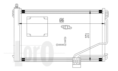 Condenser, air conditioning (054-016-0013)