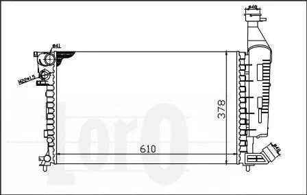 Radiator, engine cooling (009-017-0001)