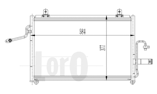 Condenser, air conditioning (011-016-0004)