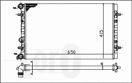 Radiator, engine cooling (053-017-0060)
