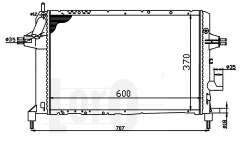 Radiator, engine cooling (037-017-0045)