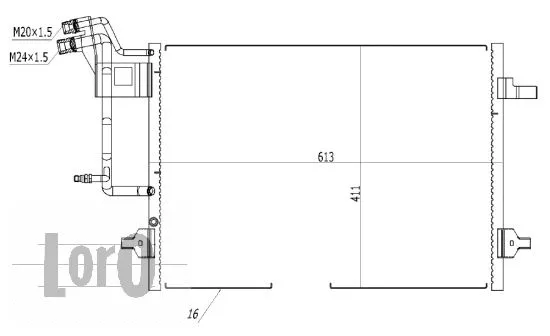 Condenser, air conditioning (003-016-0002)