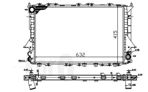 Radiator, engine cooling (003-017-0007)