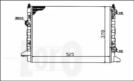 Radiator, engine cooling (053-017-0030)