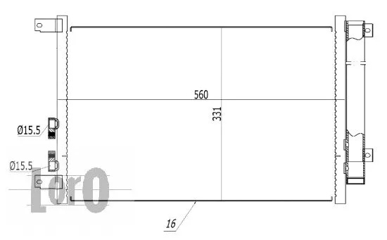 Condenser, air conditioning (002-016-0005)