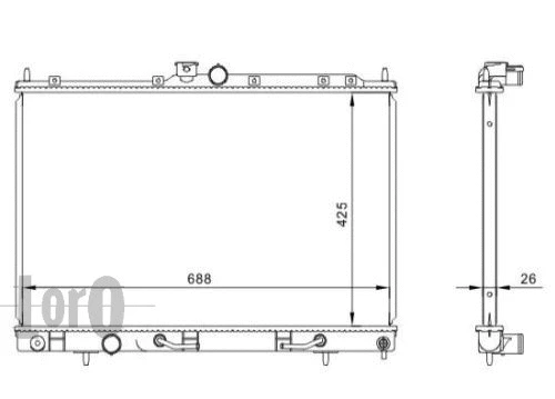 Radiator, engine cooling (033-017-0002)