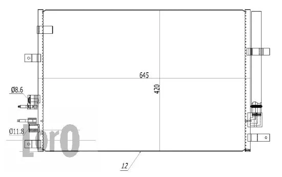 Condenser, air conditioning (002-016-0002)