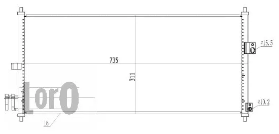Condenser, air conditioning (035-016-0027)