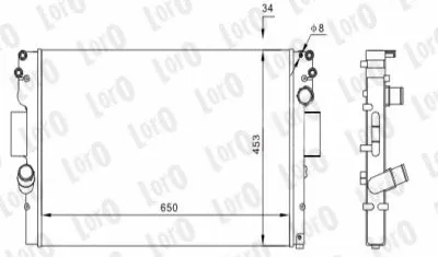 Radiator, engine cooling (022-017-0007)