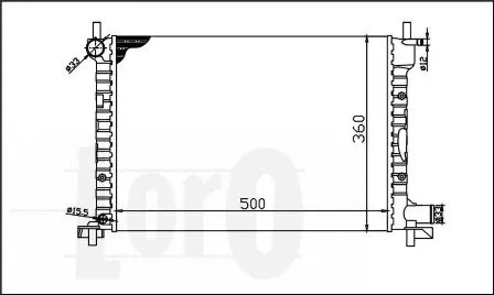 Radiator, engine cooling (017-017-0013)