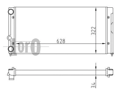 Radiator, engine cooling (053-017-0025)