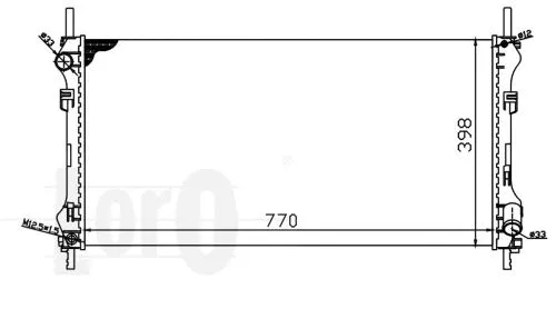 Radiator, engine cooling (017-017-0020)