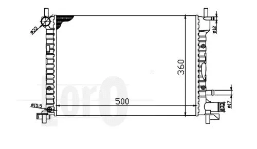 Radiator, engine cooling (017-017-0001)