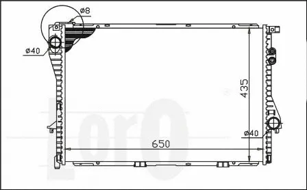 Radiator, engine cooling (004-017-0031)