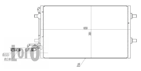 Condenser, air conditioning (052-016-0009)