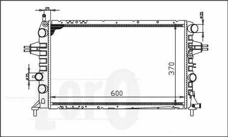 Radiator, engine cooling (037-017-0021)