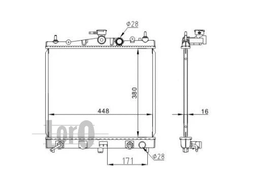 Radiator, engine cooling (035-017-0018)