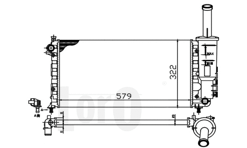 Radiator, engine cooling (016-017-0026)