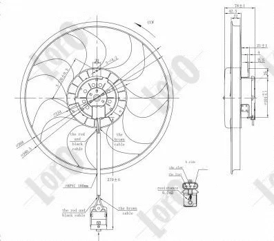 Fan, engine cooling (037-014-0002)