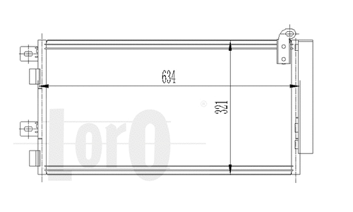 Condenser, air conditioning (004-016-0019)