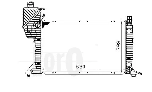Radiator, engine cooling (054-017-0009)