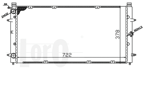 Radiator, engine cooling (053-017-0068)