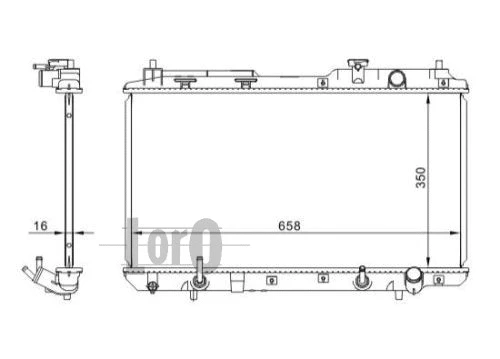 Radiator, engine cooling (018-017-0002)
