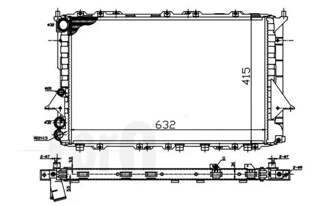Radiator, engine cooling (003-017-0004)