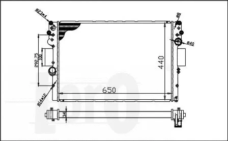 Radiator, engine cooling (022-017-0002)