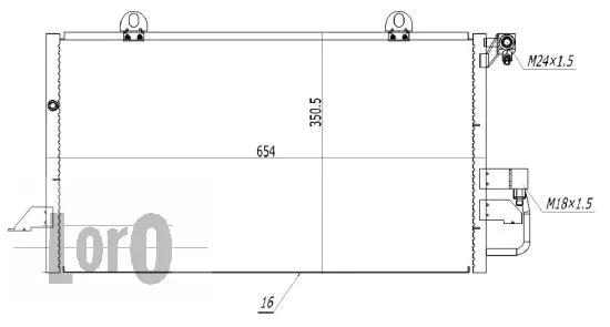 Condenser, air conditioning (003-016-0003)