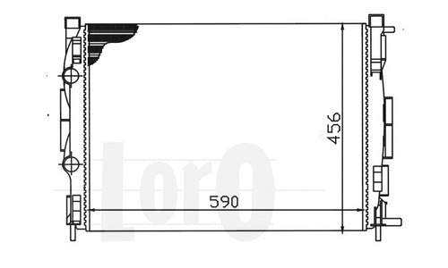 Radiator, engine cooling (042-017-0038)