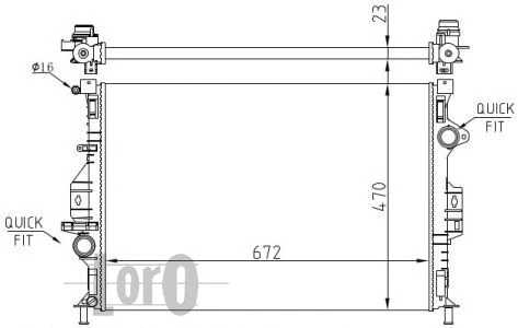 Radiator, engine cooling (017-017-0050)
