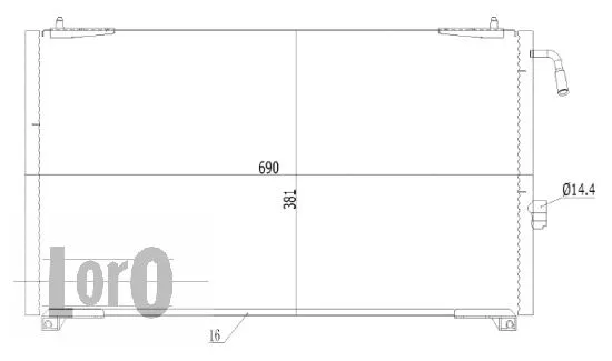 Condenser, air conditioning (038-016-0014)