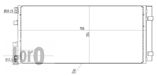 Condenser, air conditioning (042-016-0043)
