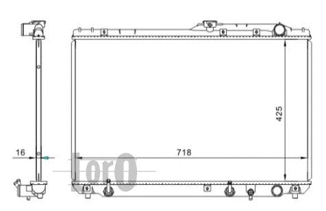 Radiator, engine cooling (051-017-0023)