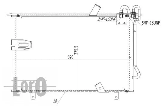 Condenser, air conditioning (004-016-0007)