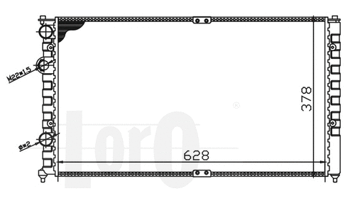 Radiator, engine cooling (053-017-0067)