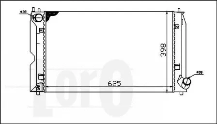 Radiator, engine cooling (051-017-0006)