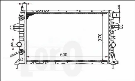 Radiator, engine cooling (037-017-0073)