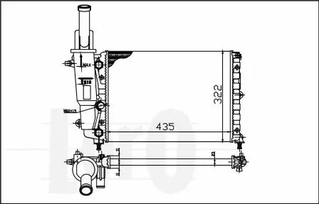 Radiator, engine cooling (016-017-0005)