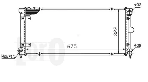 Radiator, engine cooling (046-017-0010)