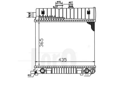 Radiator, engine cooling (054-017-0021)