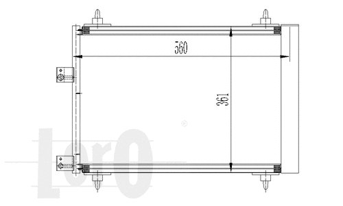 Condenser, air conditioning (038-016-0008)