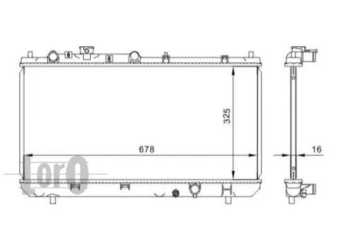 Radiator, engine cooling (030-017-0006)