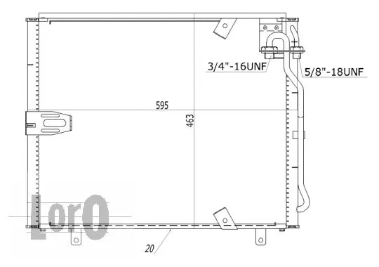Condenser, air conditioning (004-016-0002)