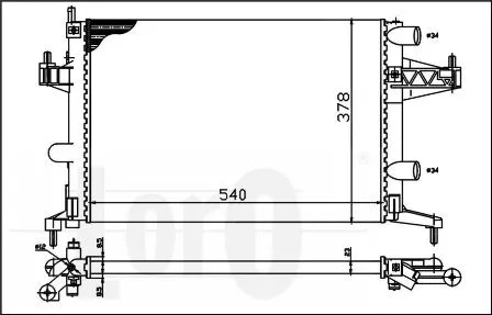Radiator, engine cooling (037-017-0023)