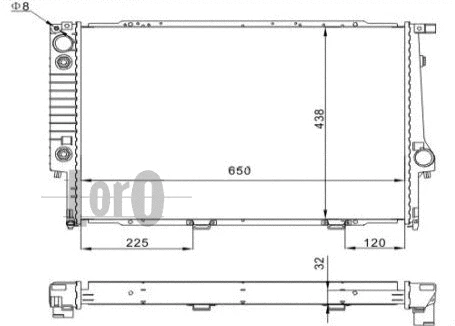 Radiator, engine cooling (004-017-0023)