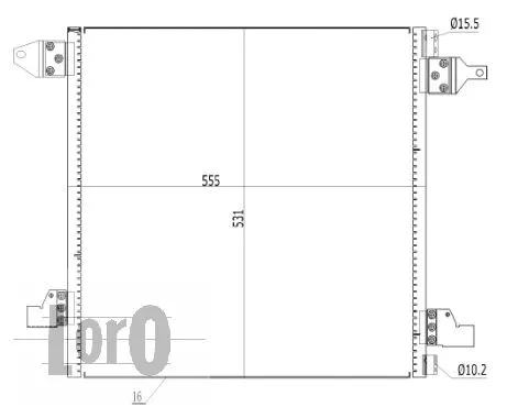Condenser, air conditioning (054-016-0029)