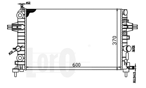 Radiator, engine cooling (037-017-0029)